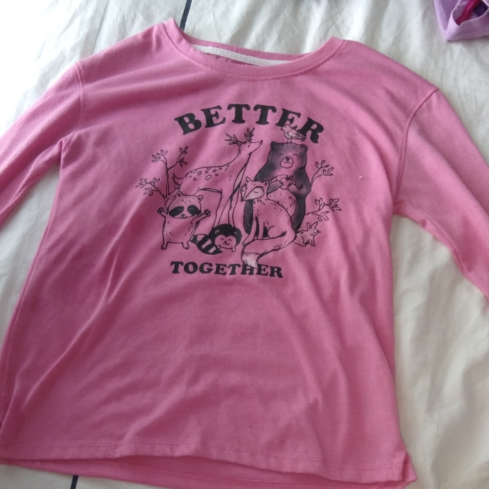 Wonder Nation Pink Long Sleeve Tee